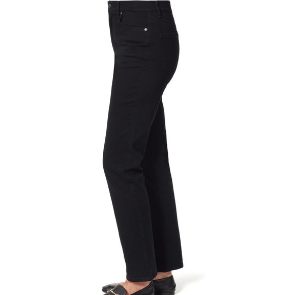 NWT Gloria Vanderbilt Women's Tapered High Rise Classic Black Size 16W $60 8D171 - Picture 4 of 5